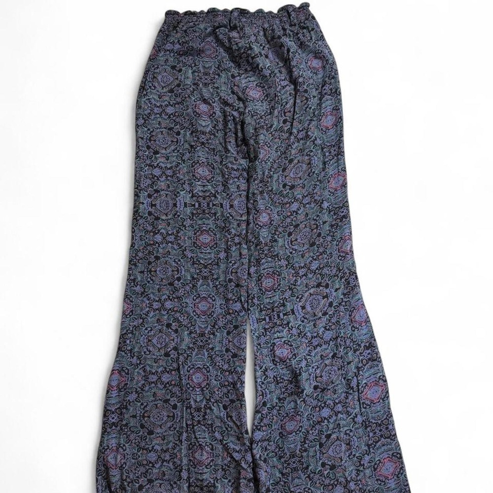 Jessica Simpson Whimsigoth Blue Damask Kaleidoscope Pants